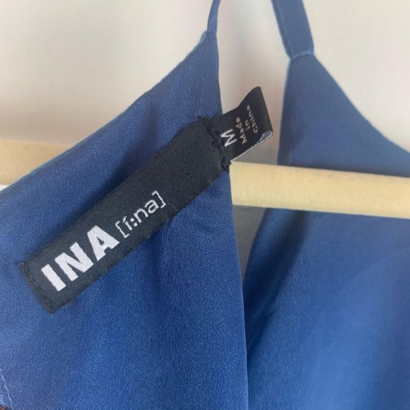 INA Blue Tie‎ Dye Dress with Fringe Tassels Sz M - Picture 8 of 10